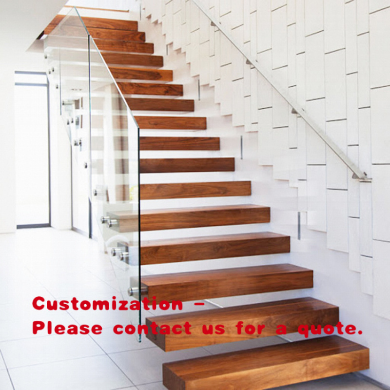 Interior Design Usa - Degraus de Escada Flutuantes de Madeira
