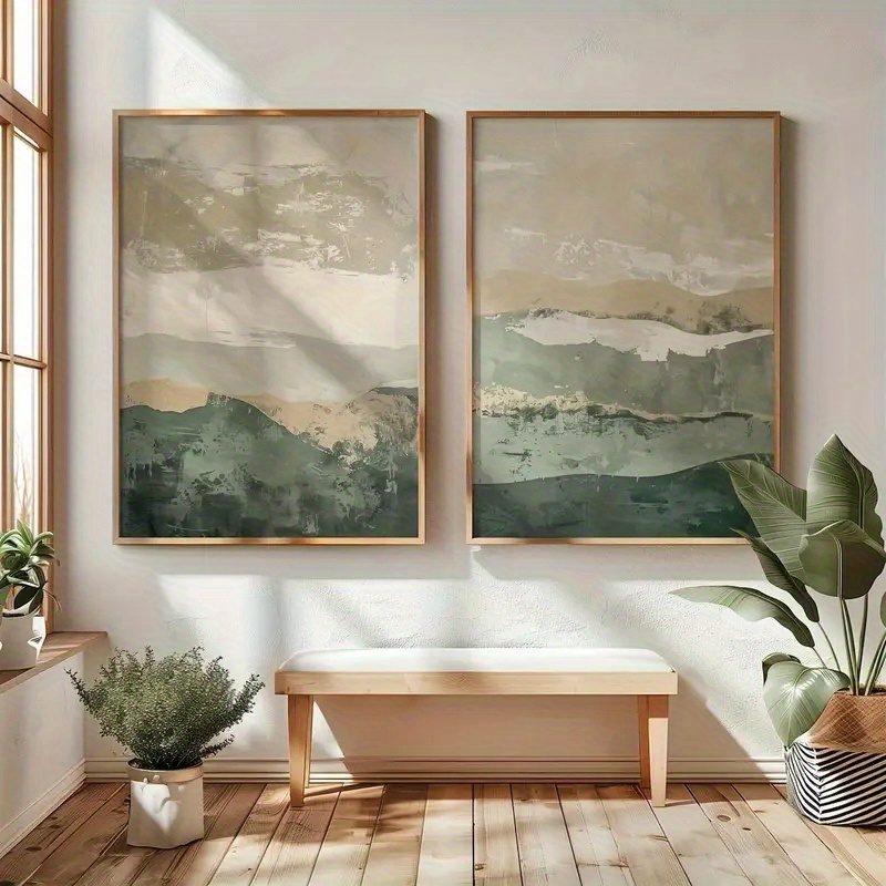 Abstract Canvas Set - Conjunto de 2 Peças: Pôsteres de