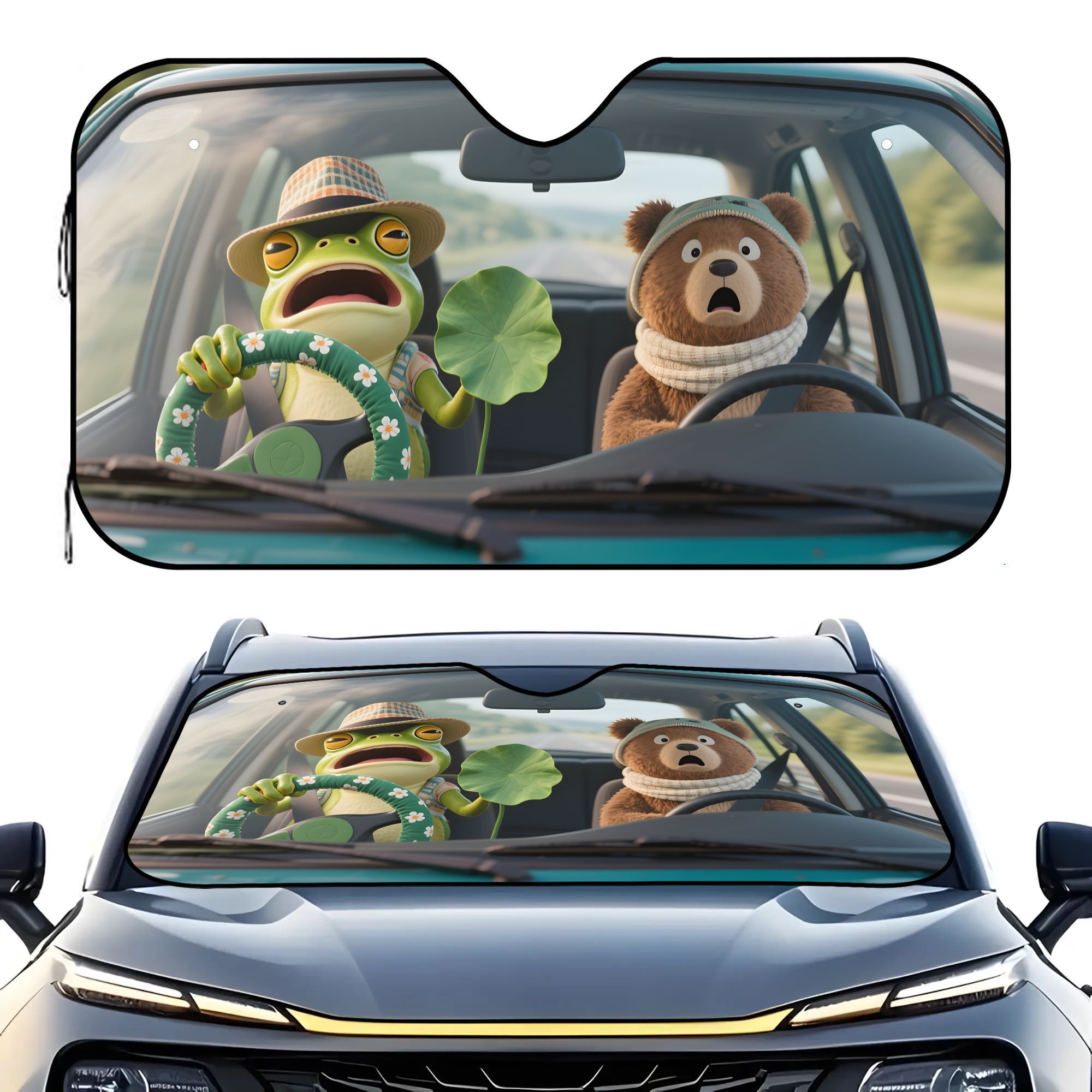 Interior Design Name - Protetor Solar para Carro com Tema