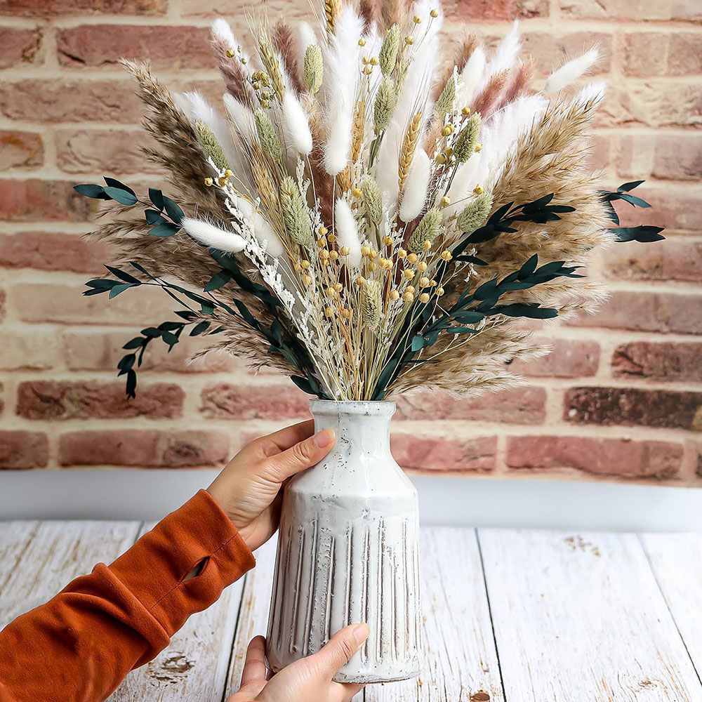 Dried Pampas Bundle - Buquê de grama de pampas secas,
