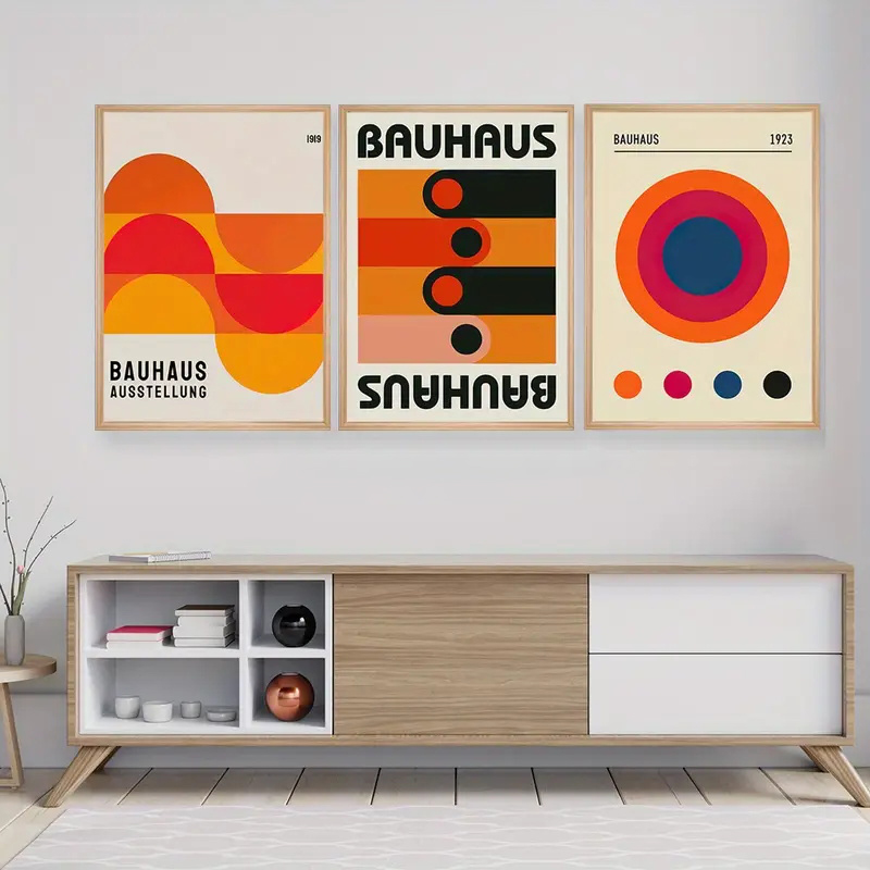 Abstract Canvas Set - Conjunto de 3 Pôsteres de Ilustração