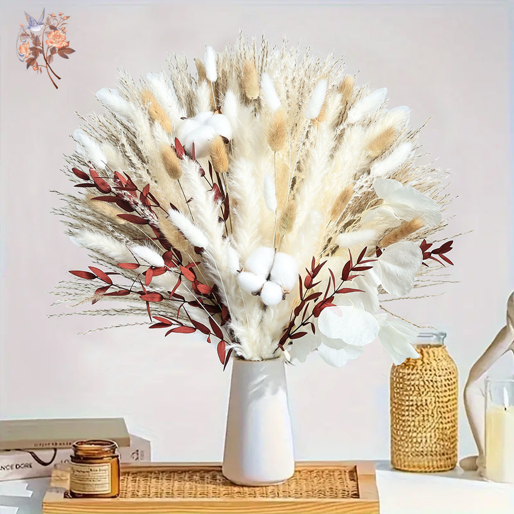 Dried Pampas Bundle - Buquê de flores secas de pampas,