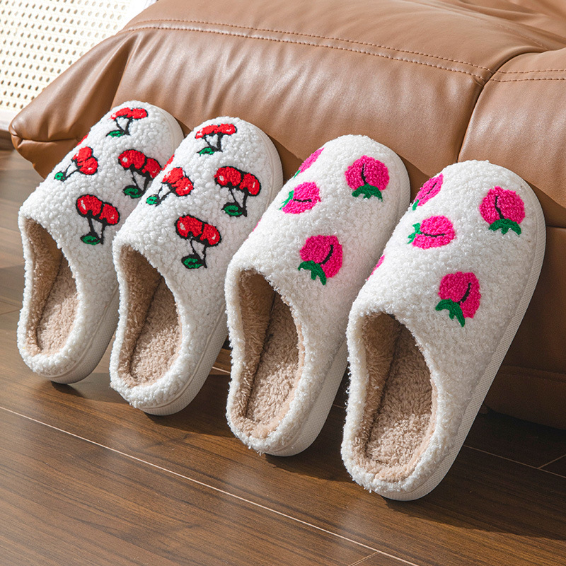 Interior Designer - Frutas inverno chinelos femininos casa de