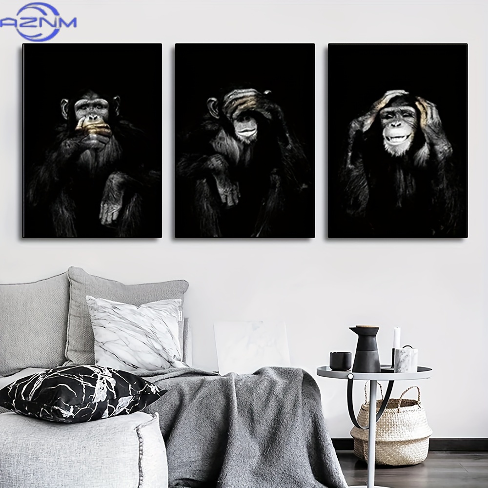 Abstract Canvas Set - Conjunto de 3 Pôsteres Retro em