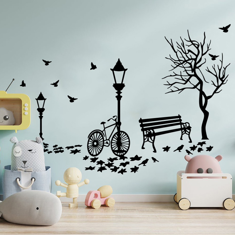 Moderno outono paisagem bicicl - Interior Design Magazine avaliação e preço