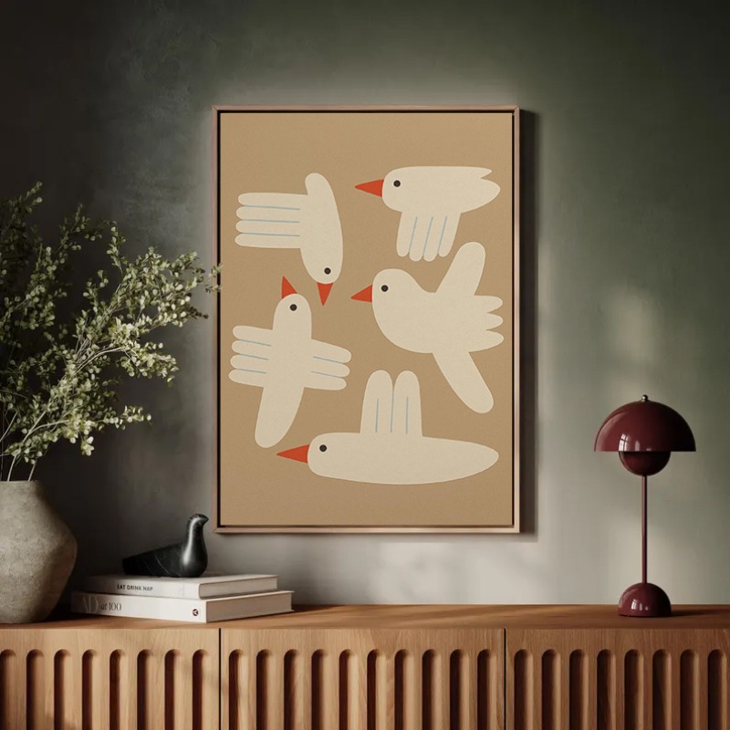 Minimalista picasso pomba símb - Interior Design Drawing avaliação e preço