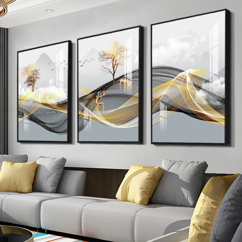 Conjunto de 3 peças de arte de - Abstract Canvas Set avaliação e preço