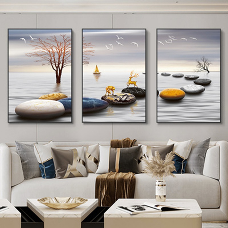 Conjunto de 3 peças de arte de - Abstract Canvas Set avaliação e preço