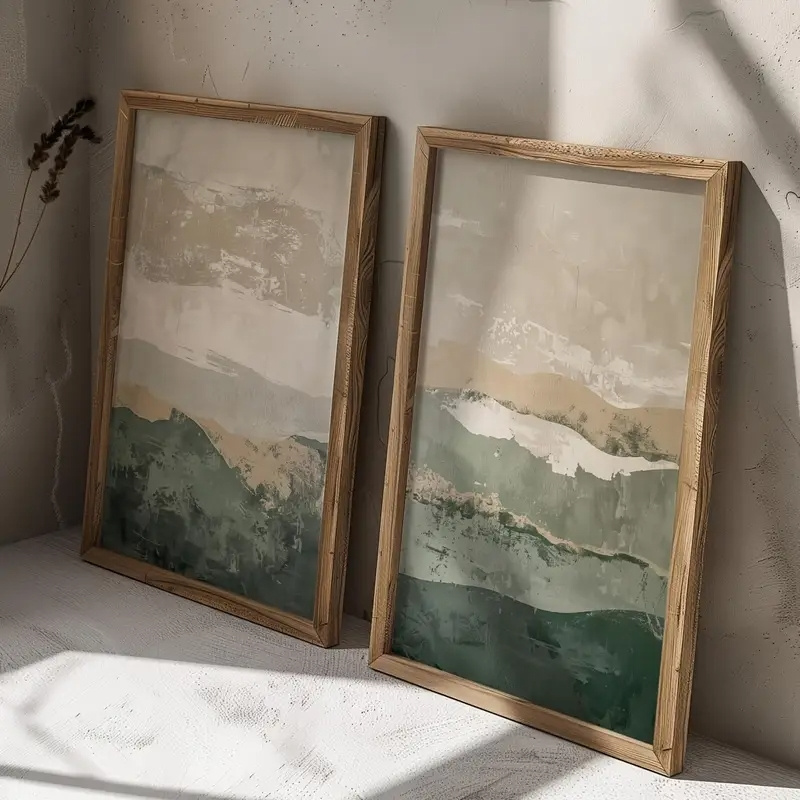 Conjunto de 2 Peças: Pôsteres  - Abstract Canvas Set avaliação e preço