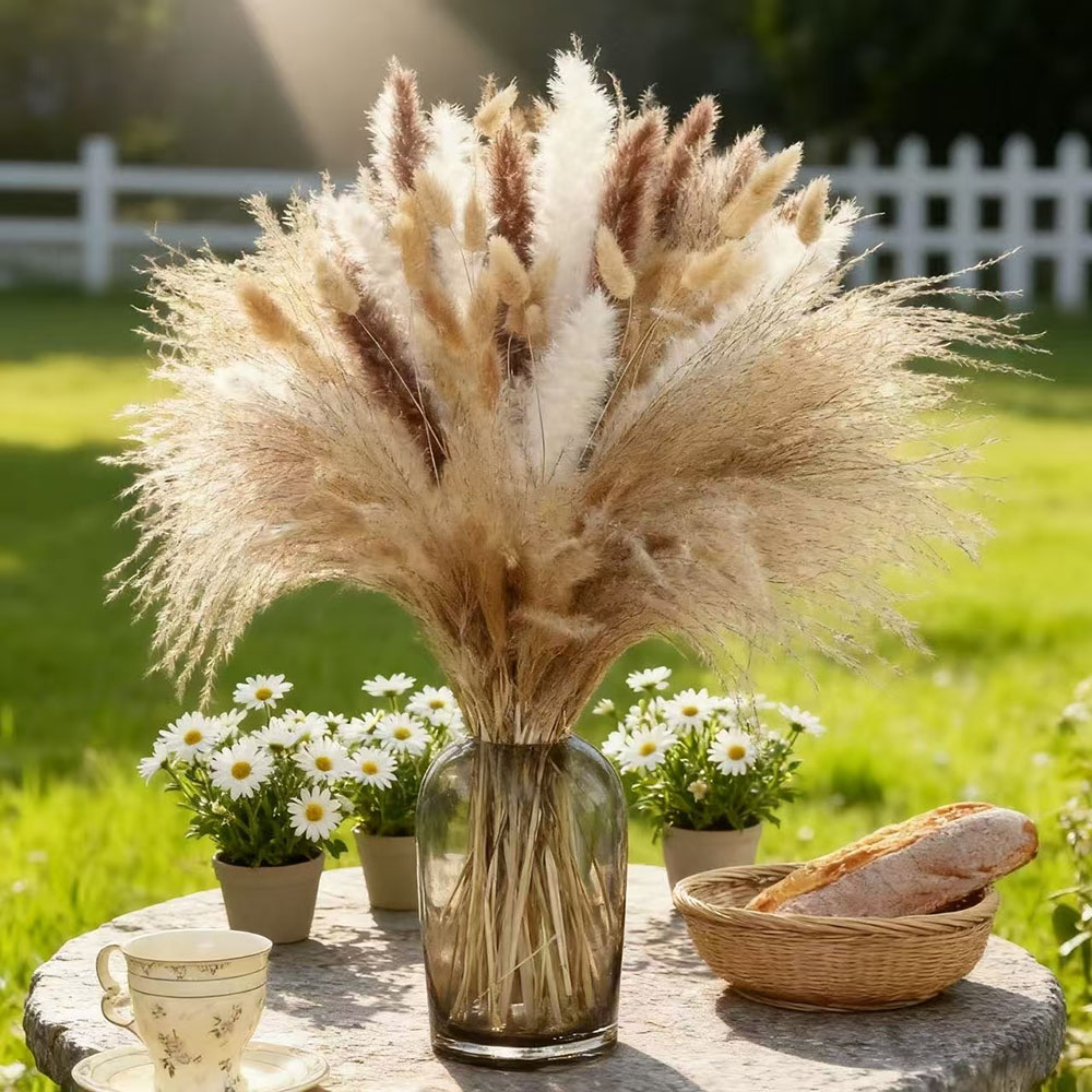 Buquê de Flores Secas Naturais - Dried Pampas Bundle avaliação e preço
