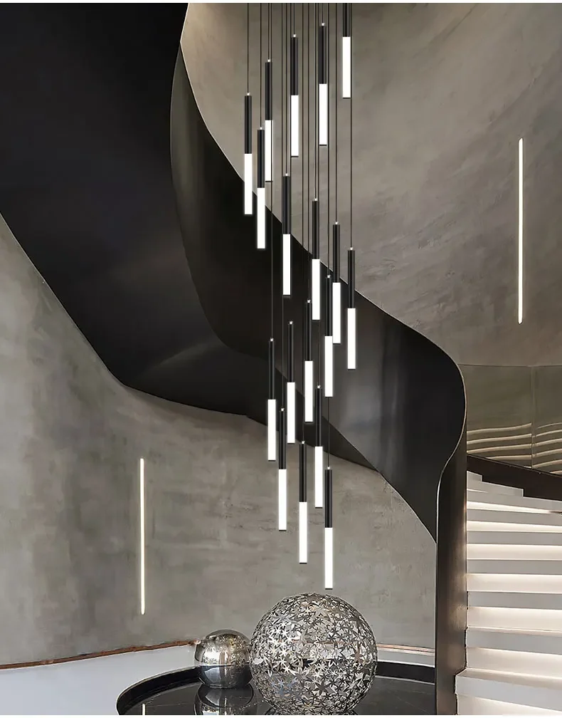 Moderno led criativo preto tub - Interior Design Youtube avaliação e preço