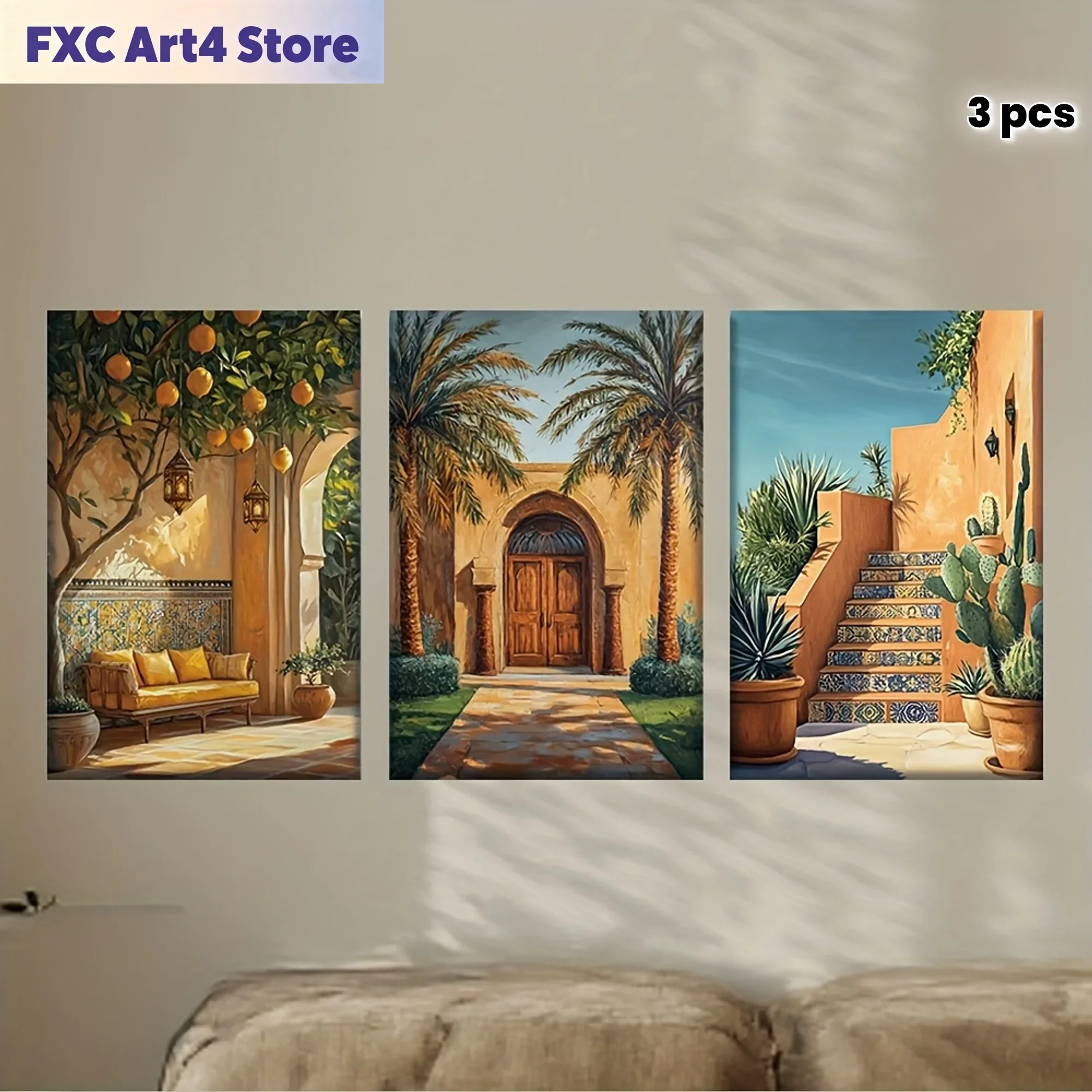 Sem moldura[JIT]3 peças/conjun - Abstract Canvas Set avaliação e preço