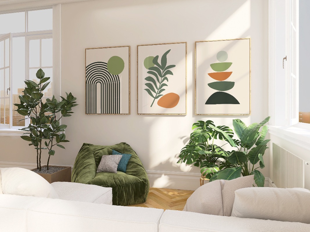 Conjunto de 3 impressões decor - Abstract Canvas Set avaliação e preço