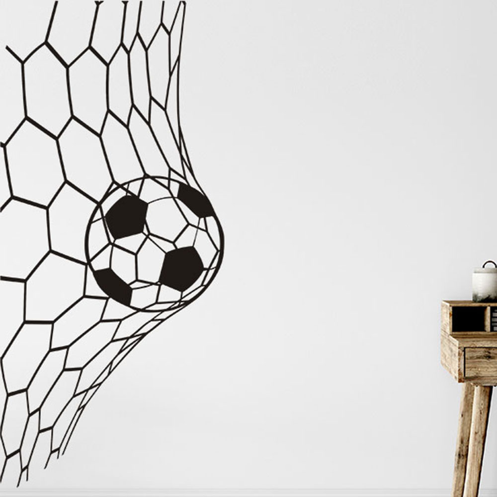 Grande soceer gol net adesivo  - Interior Design Magazine avaliação e preço
