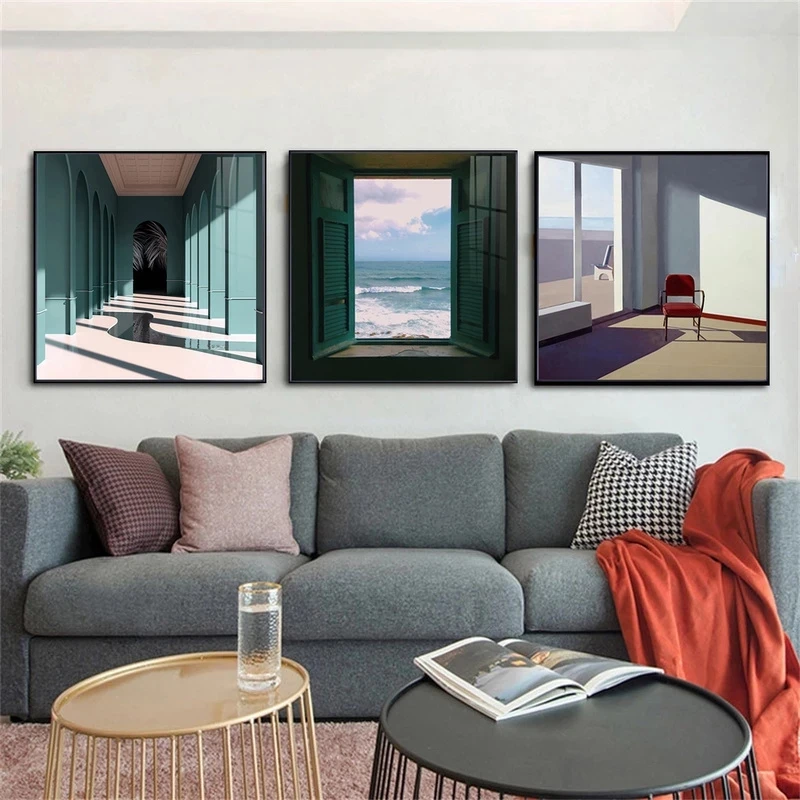 Janela nórdica fora da paisage - Interior Design Drawing avaliação e preço