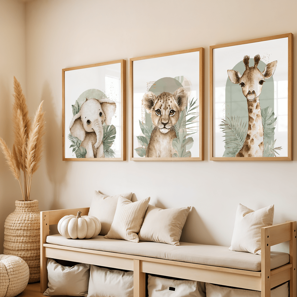 Conjunto de 3 peças: Pôsteres  - Abstract Canvas Set avaliação e preço
