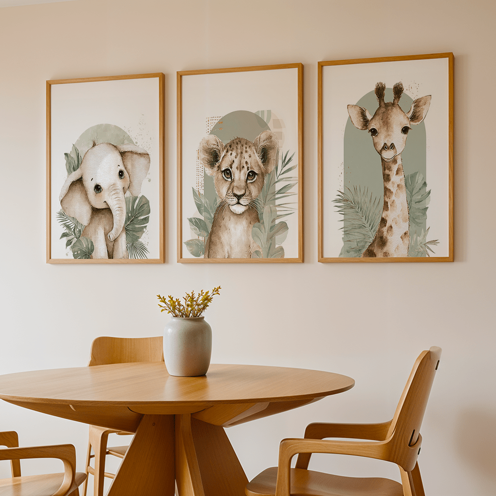 Conjunto de 3 peças: Pôsteres  - Abstract Canvas Set avaliação e preço
