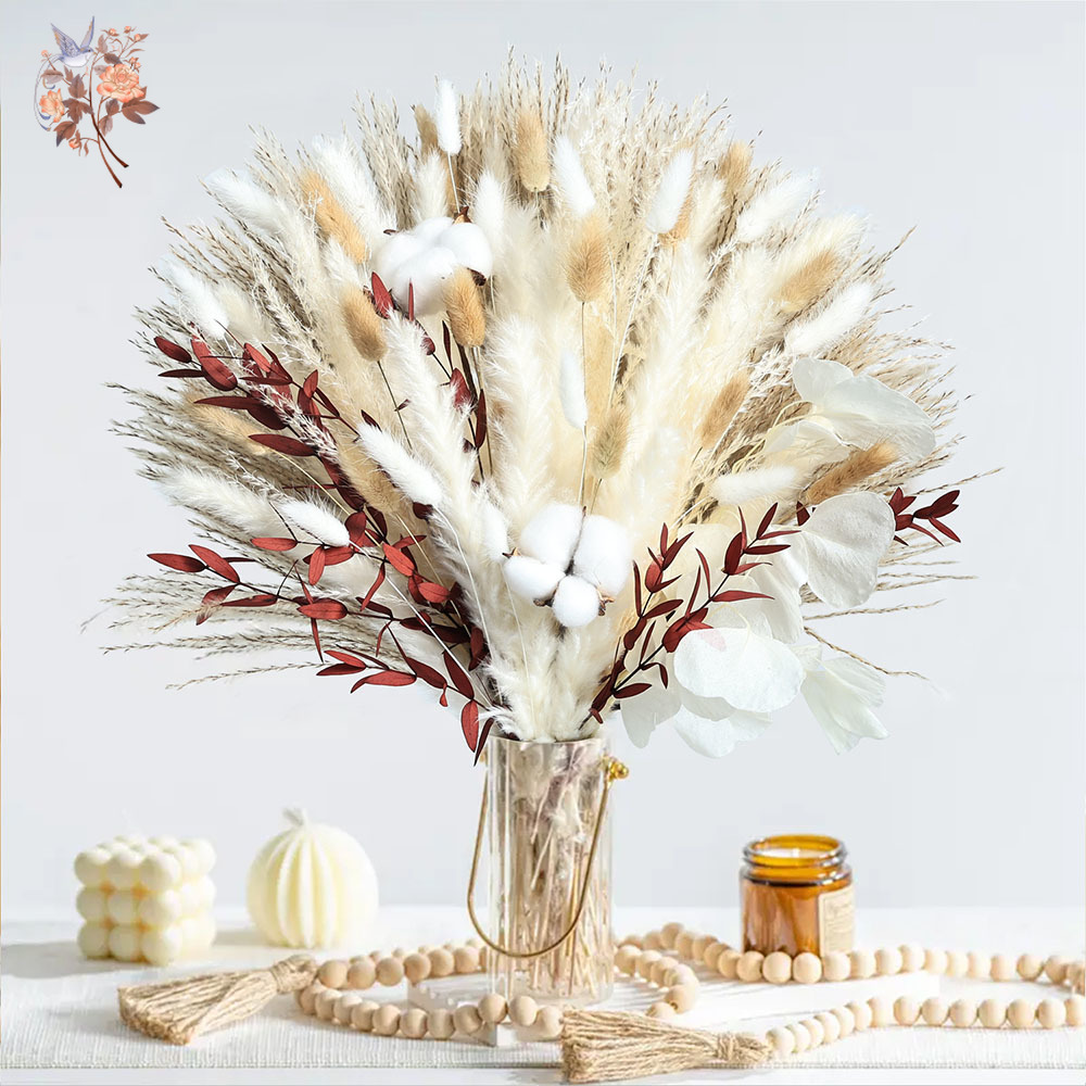 Buquê de flores secas de pampa - Dried Pampas Bundle avaliação e preço