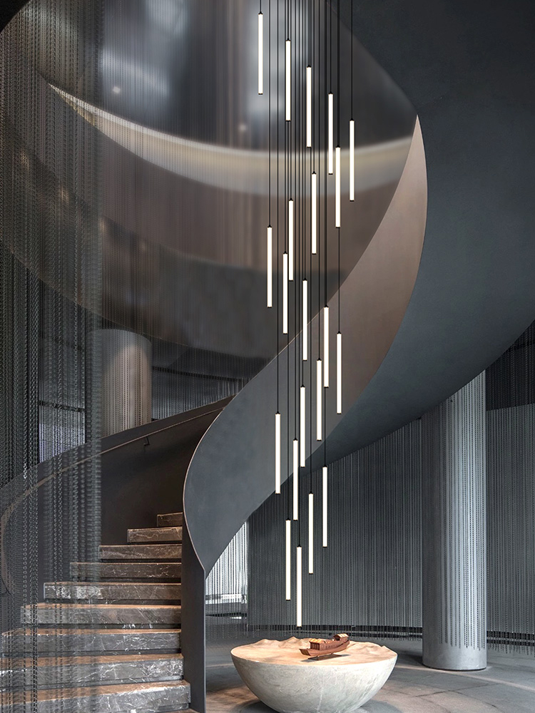 Nordic Strip Chandelier com Tu - Interior Design Youtube avaliação e preço