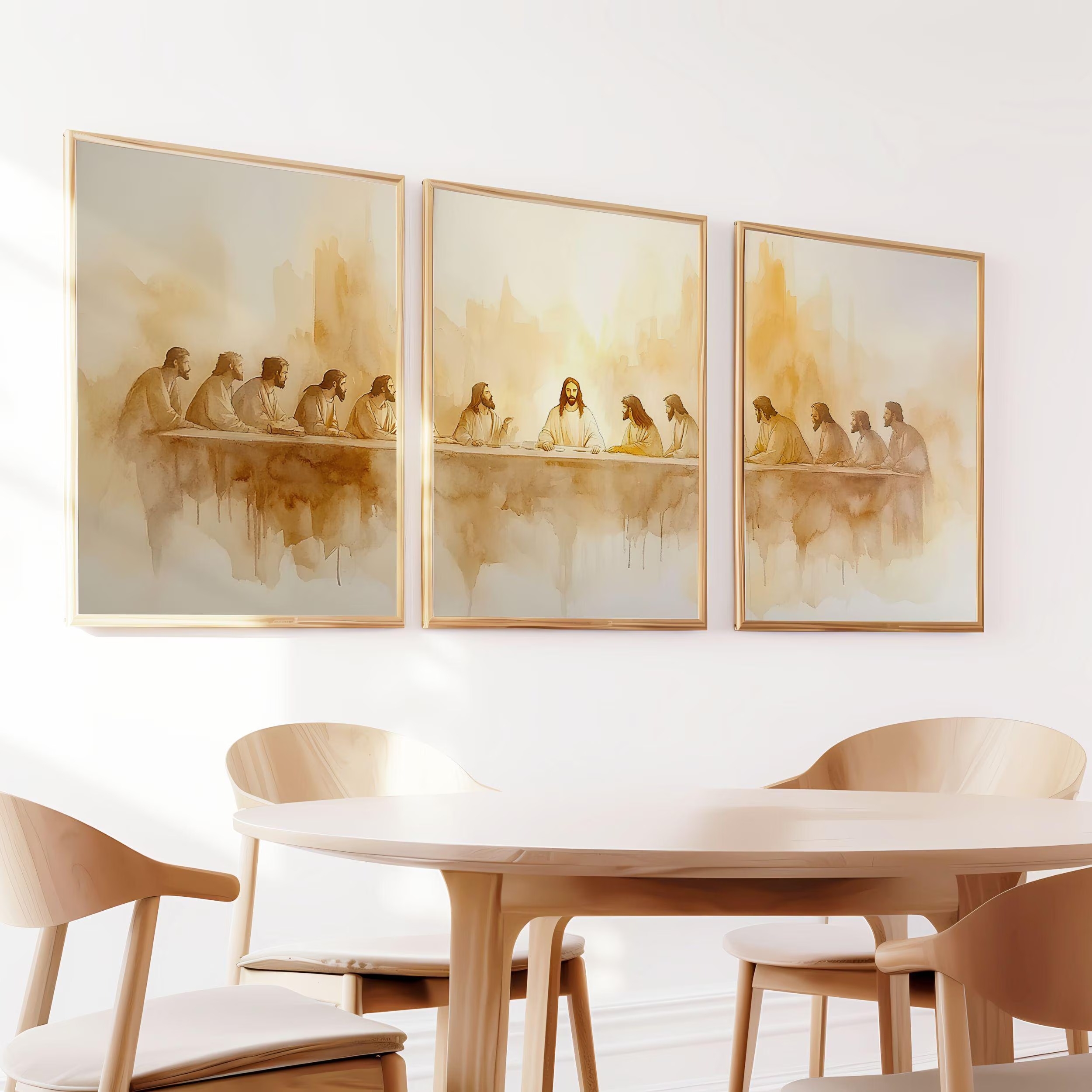 3 pçs/set A Última Ceia Arte D - Abstract Canvas Set avaliação e preço