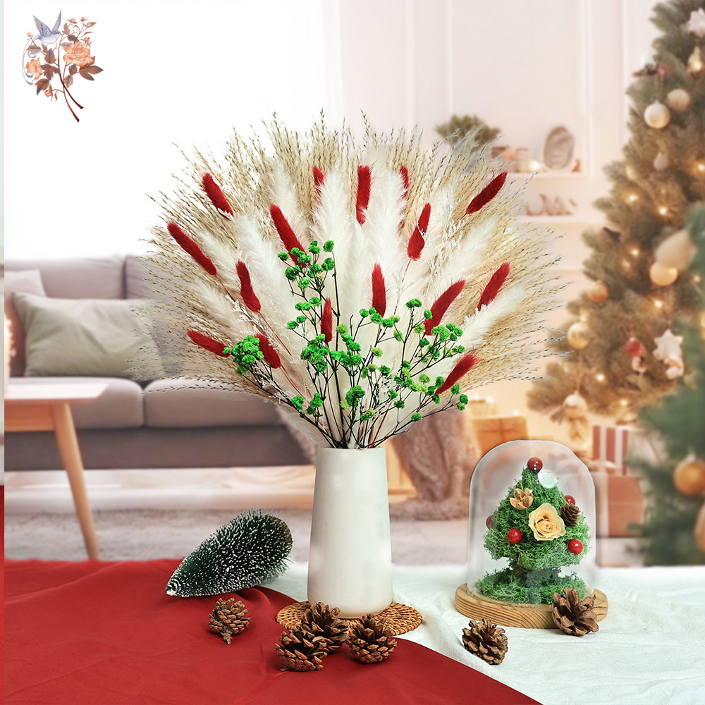 Buquê de flores secas, 55 peça - Dried Pampas Bundle avaliação e preço