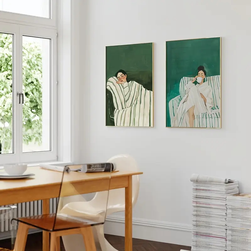 Conjunto de 2 Peças: Pôster de - Abstract Canvas Set avaliação e preço