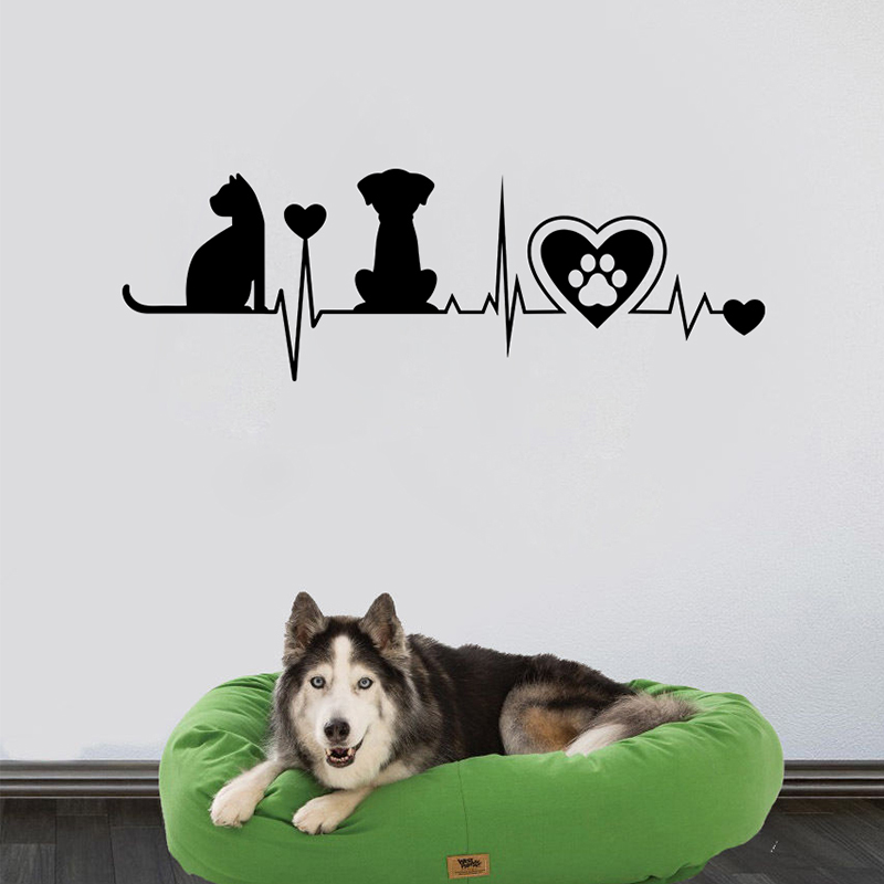 Cão e gato silhueta batimento  - Interior Design Magazine avaliação e preço
