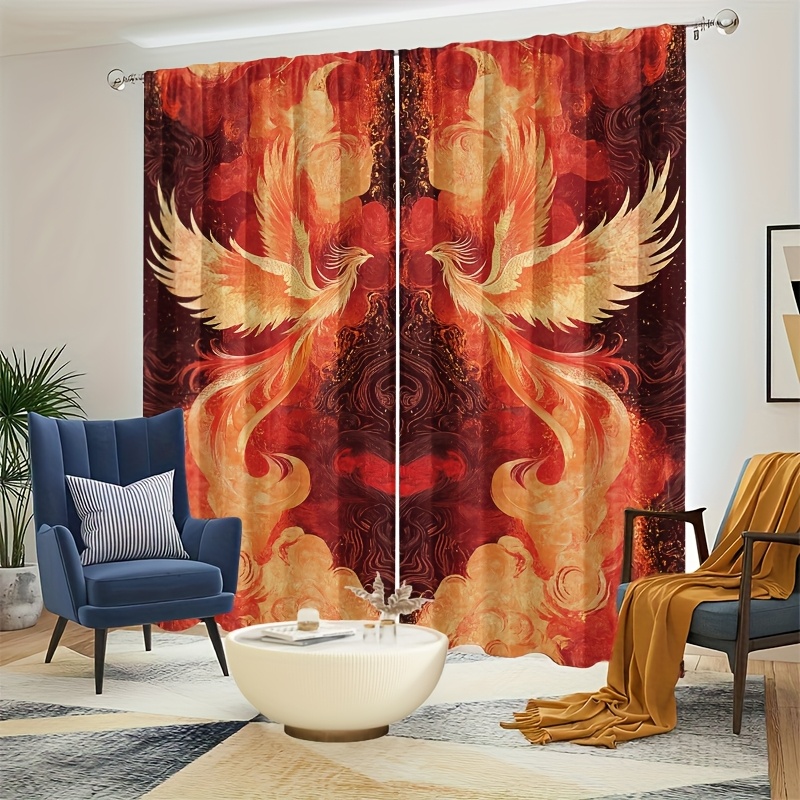 Cortinas de fênix vermelho vib - Interior Design Youtube avaliação e preço